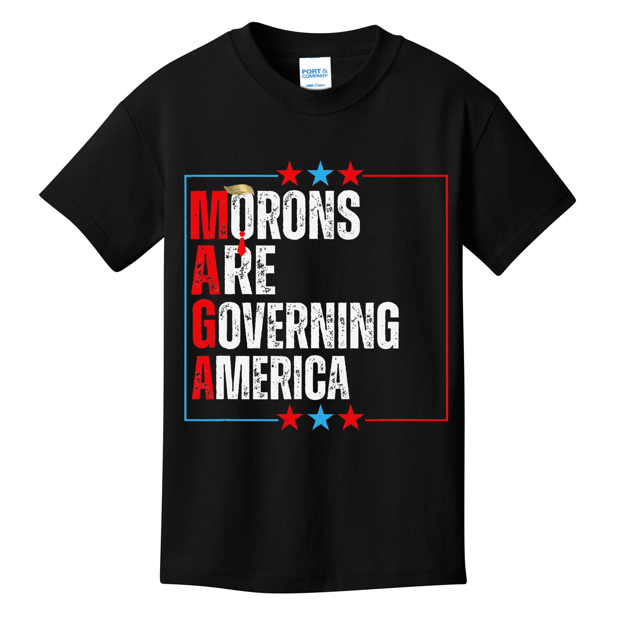 Morons Are Governing America Anti Trump Political Kids T-Shirt