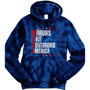 Morons Are Governing America Anti Trump Political Tie Dye Hoodie