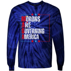 Morons Are Governing America Anti Trump Political Tie-Dye Long Sleeve Shirt