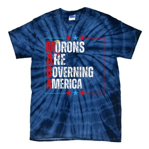 Morons Are Governing America Anti Trump Political Tie-Dye T-Shirt