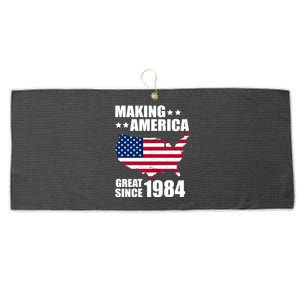 Making America Great Since 1984 Birthday Large Microfiber Waffle Golf Towel