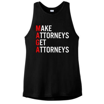 Make Attorneys Get Attorneys MAGA Ladies PosiCharge Tri-Blend Wicking Tank