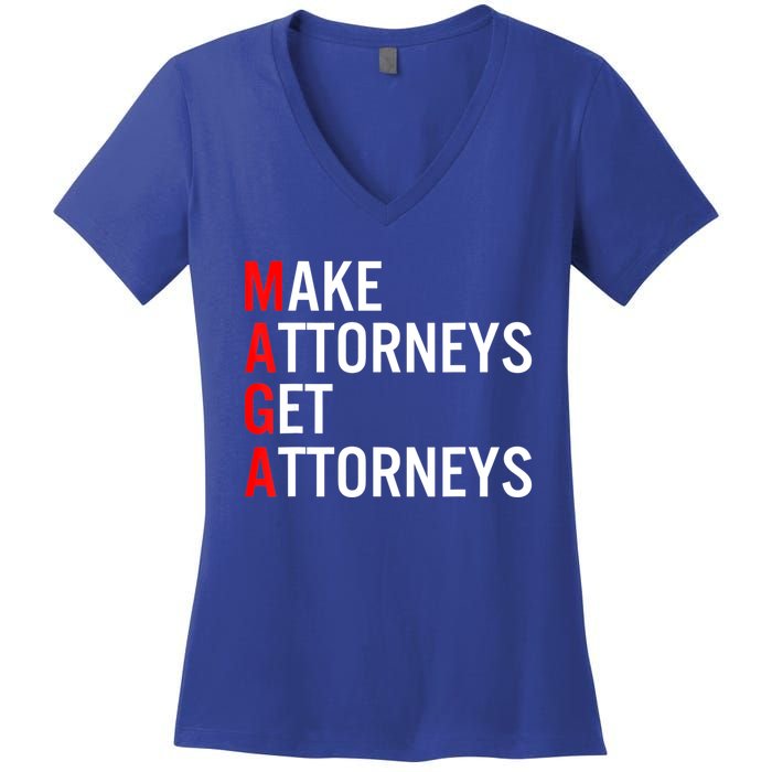 Make Attorneys Get Attorneys MAGA Women's V-Neck T-Shirt