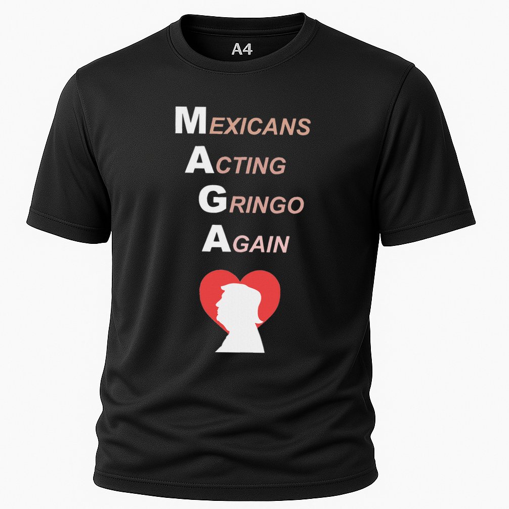 Mexicans Acting Gringo Again Maga Love Trump Cooling Performance Crew T-Shirt