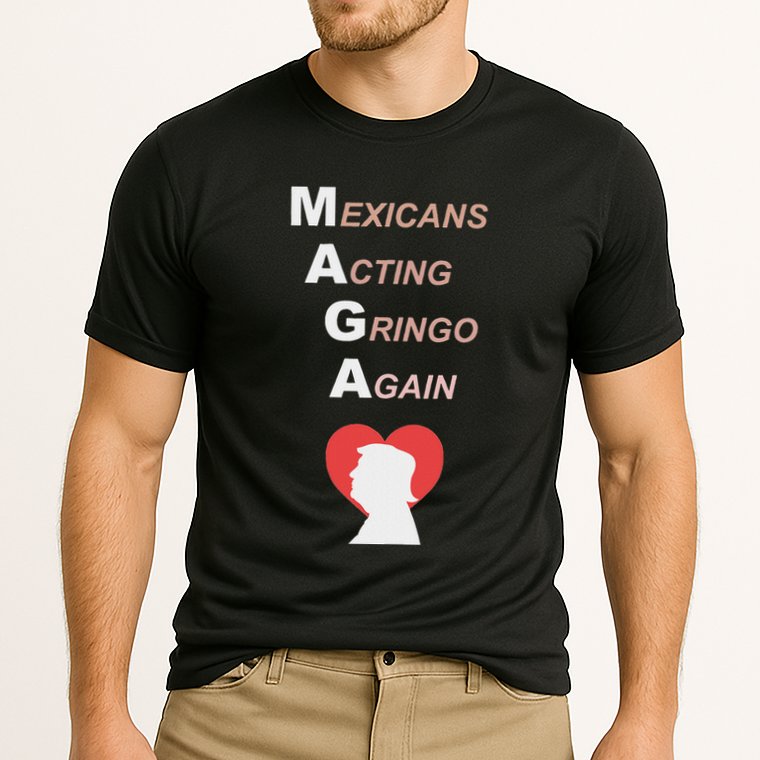Mexicans Acting Gringo Again Maga Love Trump Cooling Performance Crew T-Shirt