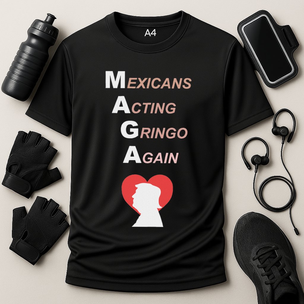 Mexicans Acting Gringo Again Maga Love Trump Cooling Performance Crew T-Shirt