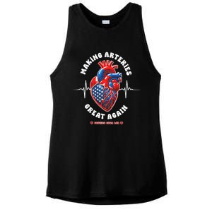 Making Arteries Great Again Cardiac Cath Lab Ladies PosiCharge Tri-Blend Wicking Tank