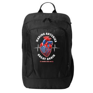 Making Arteries Great Again Cardiac Cath Lab City Backpack