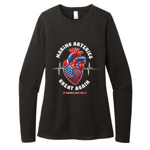 Making Arteries Great Again Cardiac Cath Lab Womens CVC Long Sleeve Shirt