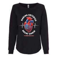 Making Arteries Great Again Cardiac Cath Lab Womens California Wash Sweatshirt