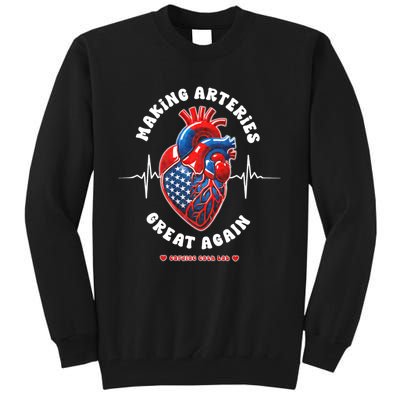 Making Arteries Great Again Cardiac Cath Lab Tall Sweatshirt