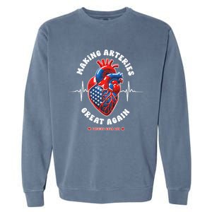 Making Arteries Great Again Cardiac Cath Lab Garment-Dyed Sweatshirt