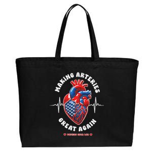 Making Arteries Great Again Cardiac Cath Lab Cotton Canvas Jumbo Tote