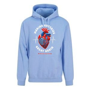 Making Arteries Great Again Cardiac Cath Lab Unisex Surf Hoodie