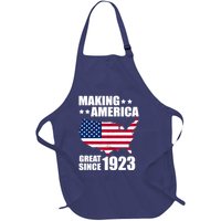 Making America Great Since 1923 Birthday Full-Length Apron With Pockets