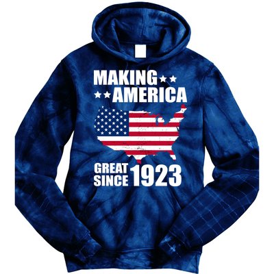 Making America Great Since 1923 Birthday Tie Dye Hoodie