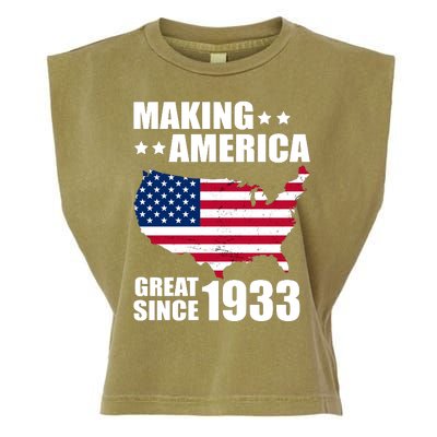 Making America Great Since 1933 Birthday Garment-Dyed Women's Muscle Tee