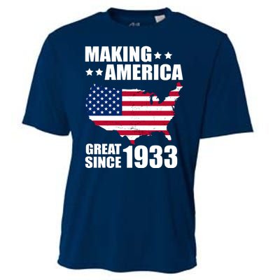 Making America Great Since 1933 Birthday Cooling Performance Crew T-Shirt