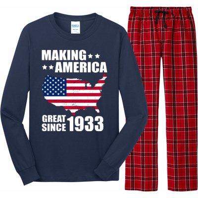 Making America Great Since 1933 Birthday Long Sleeve Pajama Set