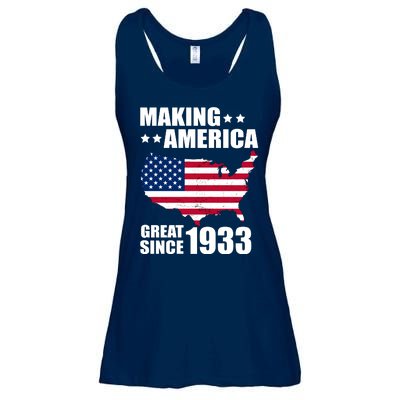 Making America Great Since 1933 Birthday Ladies Essential Flowy Tank