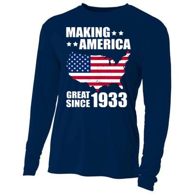 Making America Great Since 1933 Birthday Cooling Performance Long Sleeve Crew