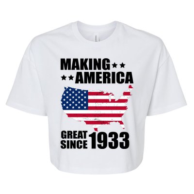 Making America Great Since 1933 Birthday Bella+Canvas Jersey Crop Tee