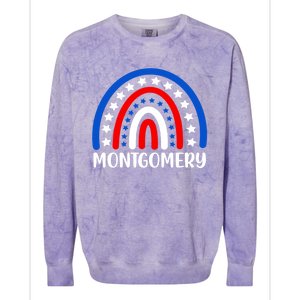 Montgomery Alabama Gift I Love Montgomery Usa Gift Colorblast Crewneck Sweatshirt