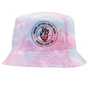 Making Arteries Great Again Cardiac Cath Lab Tie-Dyed Bucket Hat