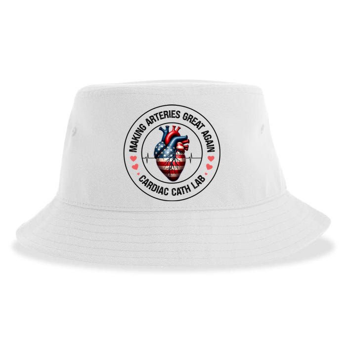 Making Arteries Great Again Cardiac Cath Lab Sustainable Bucket Hat