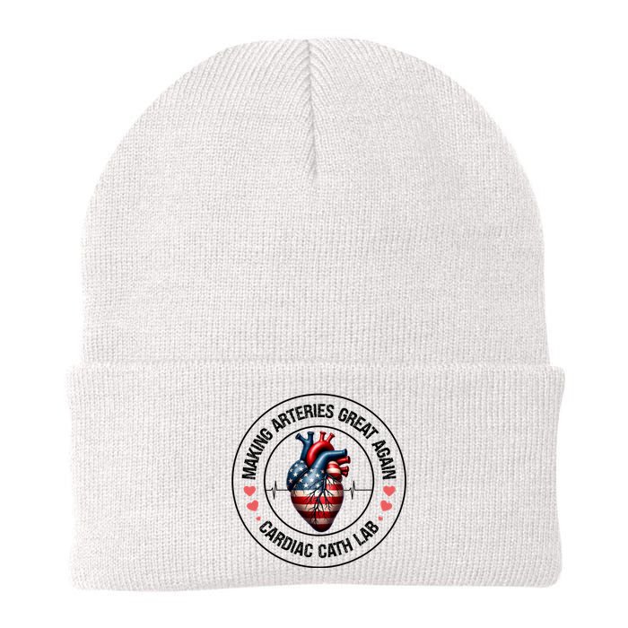 Making Arteries Great Again Cardiac Cath Lab Knit Cap Winter Beanie