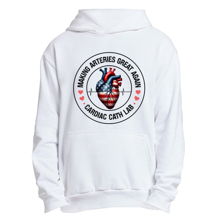 Making Arteries Great Again Cardiac Cath Lab Urban Pullover Hoodie