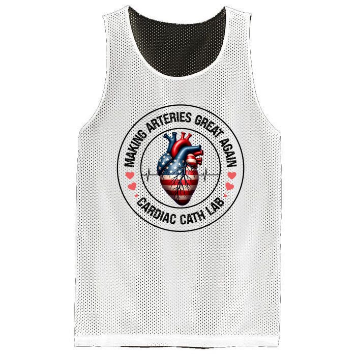 Making Arteries Great Again Cardiac Cath Lab Mesh Reversible Basketball Jersey Tank