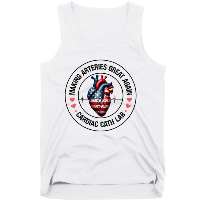 Making Arteries Great Again Cardiac Cath Lab Tank Top