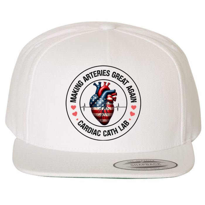 Making Arteries Great Again Cardiac Cath Lab Wool Snapback Cap