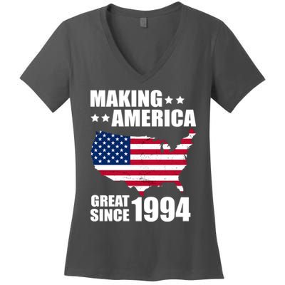 Making America Great Since 1994 Birthday Women's V-Neck T-Shirt