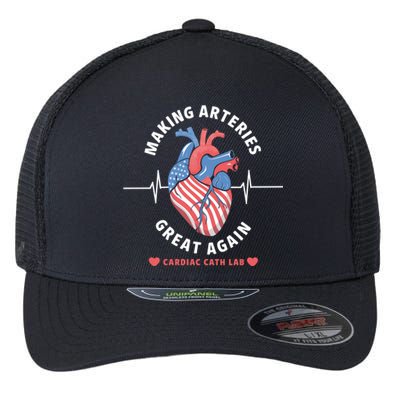 Making Arteries Great Again Cardiac Cath Lab Flexfit Unipanel Trucker Cap