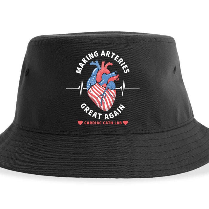 Making Arteries Great Again Cardiac Cath Lab Sustainable Bucket Hat