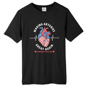 Making Arteries Great Again Cardiac Cath Lab Tall Fusion ChromaSoft Performance T-Shirt