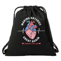 Making Arteries Great Again Cardiac Cath Lab Drawstring Bag