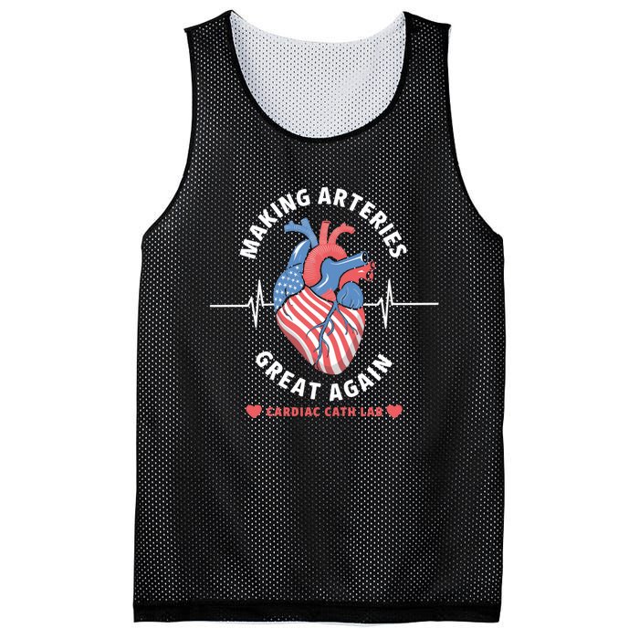 Making Arteries Great Again Cardiac Cath Lab Mesh Reversible Basketball Jersey Tank