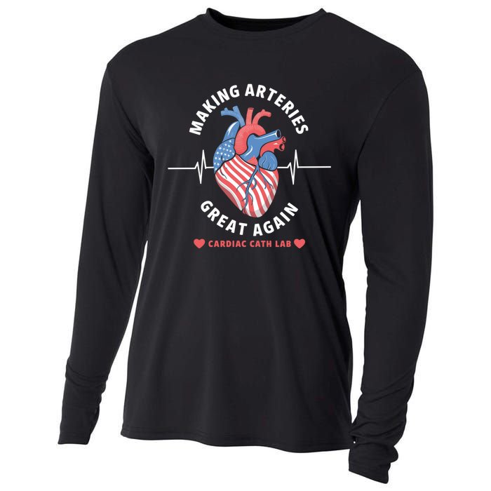 Making Arteries Great Again Cardiac Cath Lab Cooling Performance Long Sleeve Crew