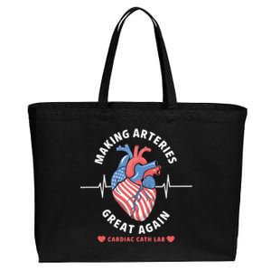 Making Arteries Great Again Cardiac Cath Lab Cotton Canvas Jumbo Tote