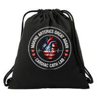 Making Arteries Great Again Cardiac Cath Lab Drawstring Bag