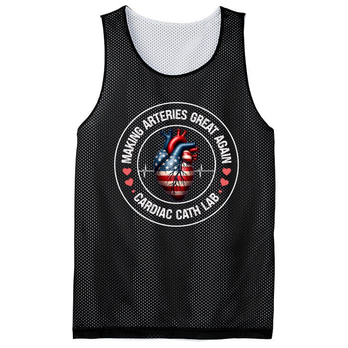 Making Arteries Great Again Cardiac Cath Lab Mesh Reversible Basketball Jersey Tank