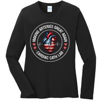 Making Arteries Great Again Cardiac Cath Lab Ladies Long Sleeve Shirt