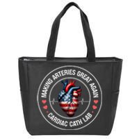 Making Arteries Great Again Cardiac Cath Lab Zip Tote Bag