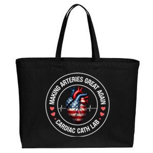 Making Arteries Great Again Cardiac Cath Lab Cotton Canvas Jumbo Tote