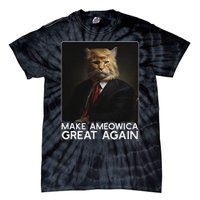 Make Ameowica Great Again Funny Trump Cat Tie-Dye T-Shirt