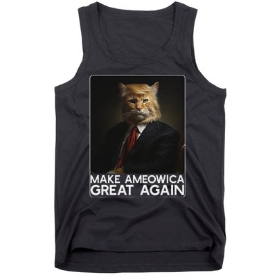 Make Ameowica Great Again Funny Trump Cat Tank Top