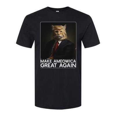 Make Ameowica Great Again Funny Trump Cat Softstyle CVC T-Shirt